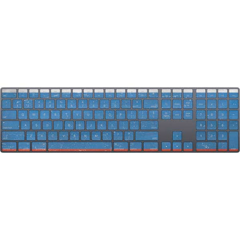 Russian Flag Distressed Magic Keyboard with Numeric Keypad Skin